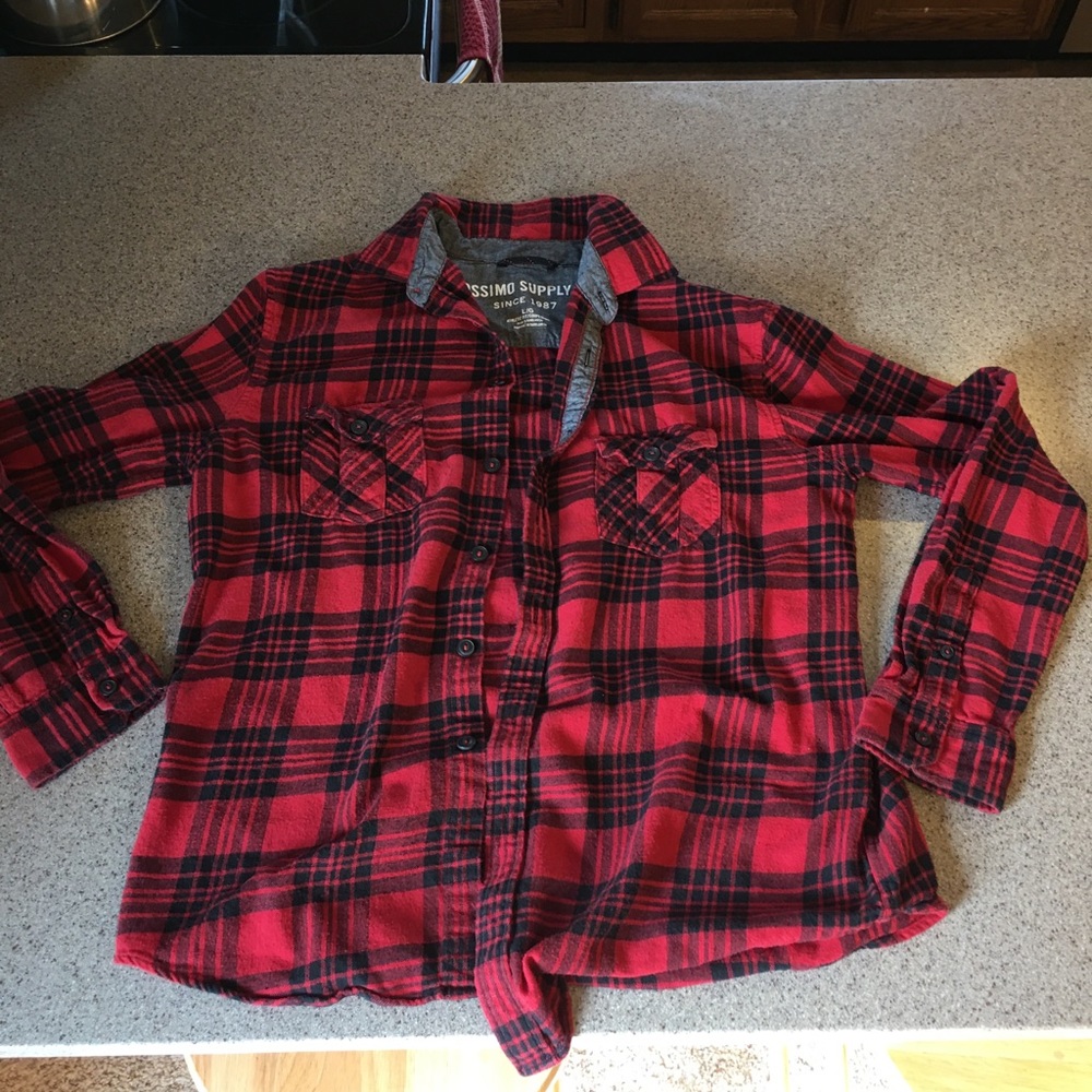 Black and red Flannel